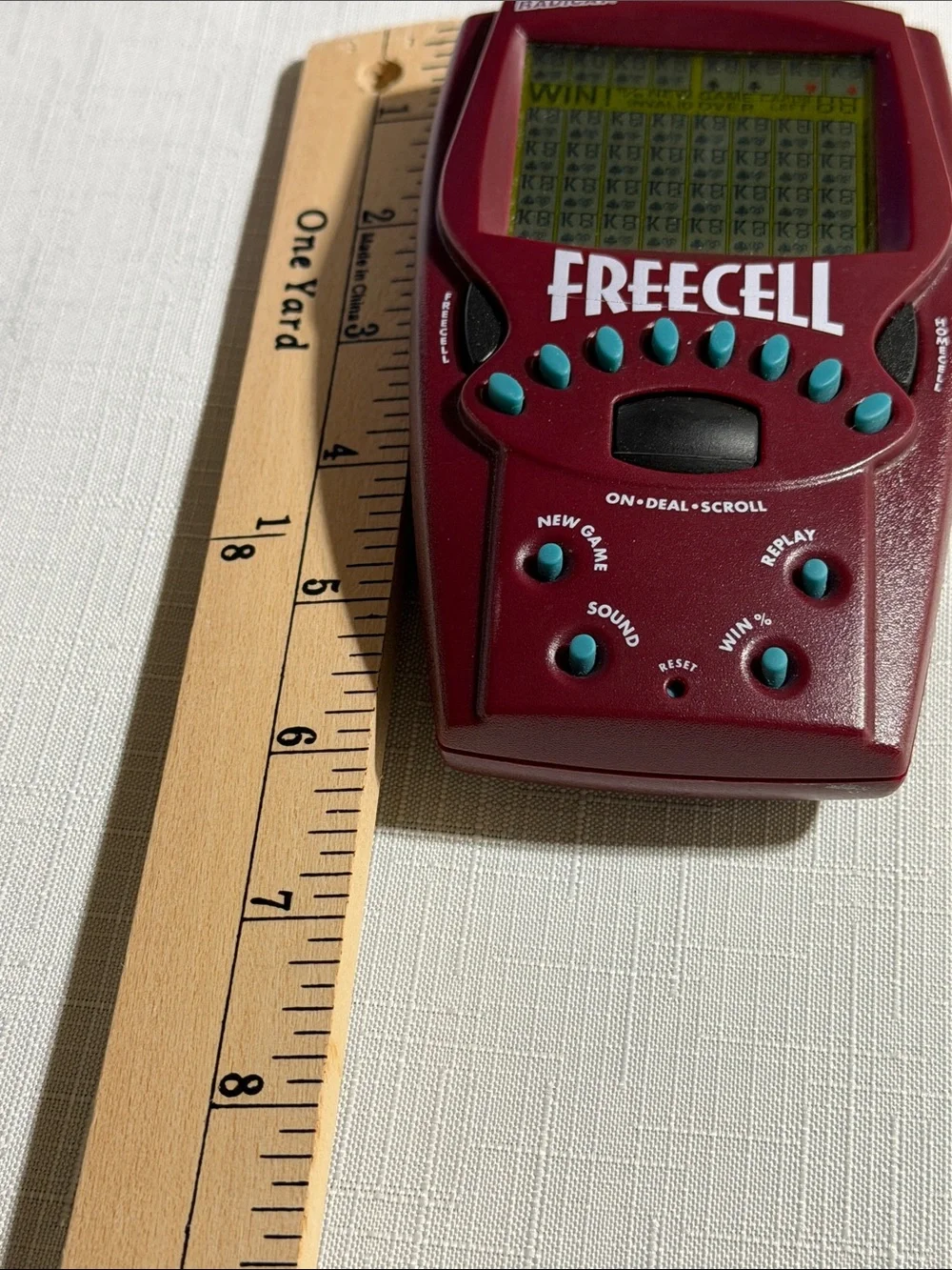 Radica FreeCell Handheld Electronic Game - Burgundy